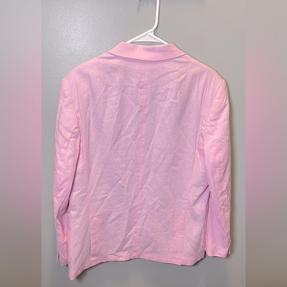 Tailorbyrd‎ Collection NEW Men's Pink/Lilac Linen Blend Modern Sport Blazer 40R - Picture 3 of 6